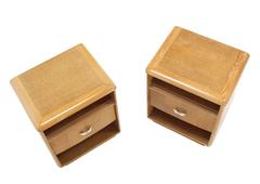 Pair of Cerused Oak Nightstands