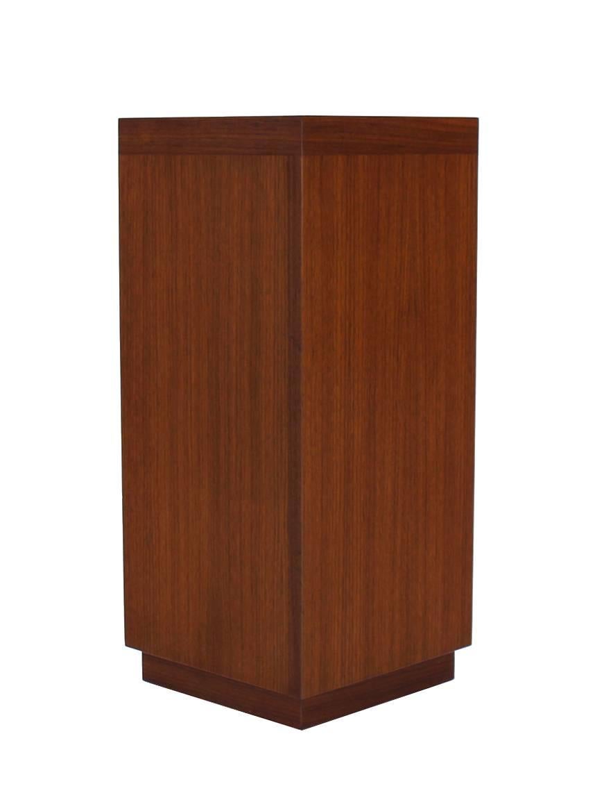 American Two Tear Walnut Corner Shelf Bookcase