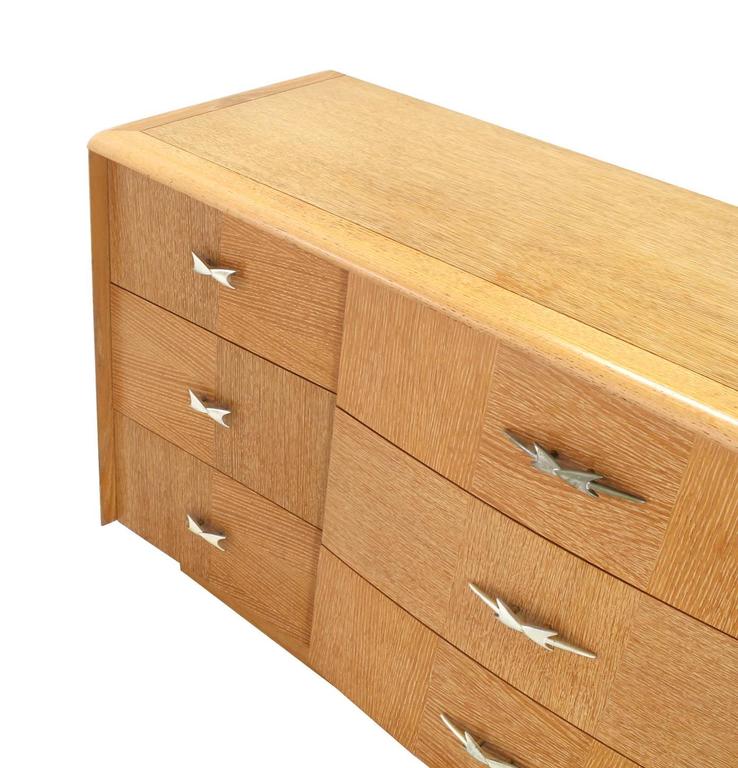 Cerused Oak MidCentury Modern Long Dresser For Sale at 1stDibs oak mid century dresser, long