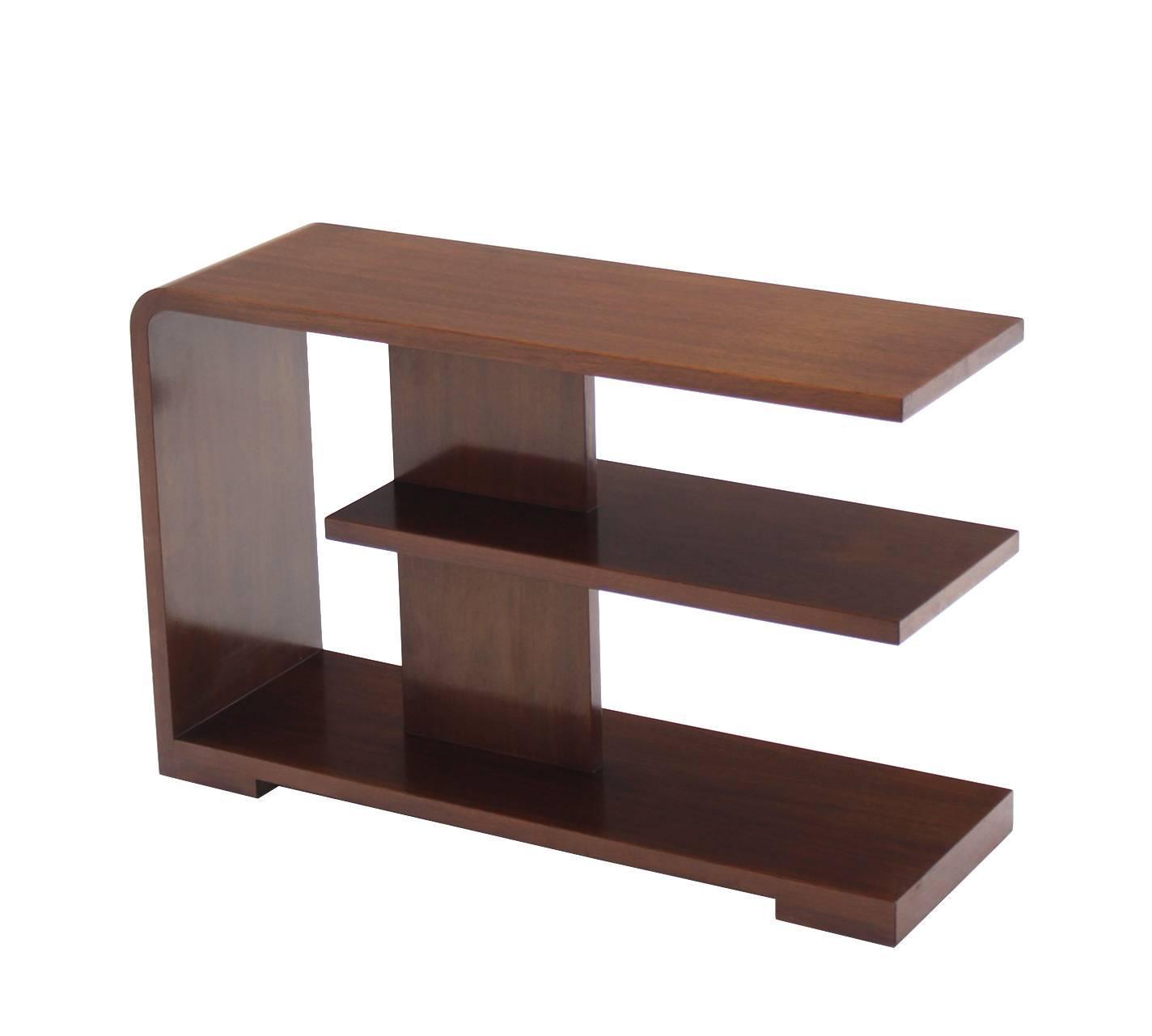 MidCentury Walnut Table or Desk Top Shelf at 1stdibs
