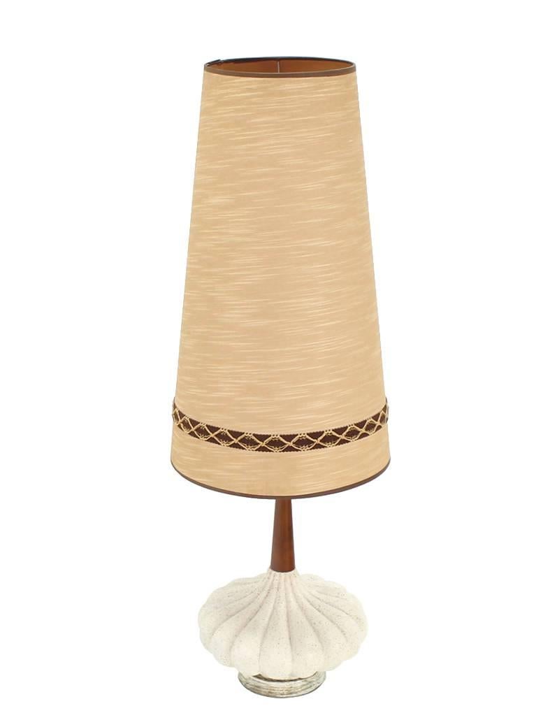 American Danish Modern Cone Shape Shade Table Lamp For Sale