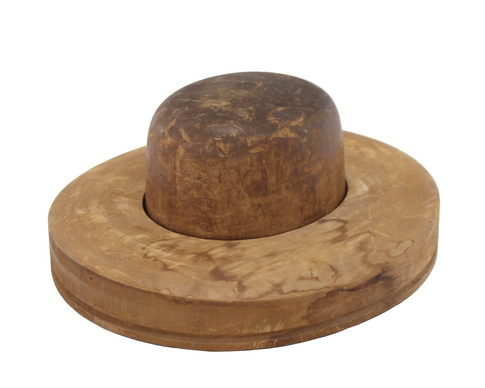 wooden hat form