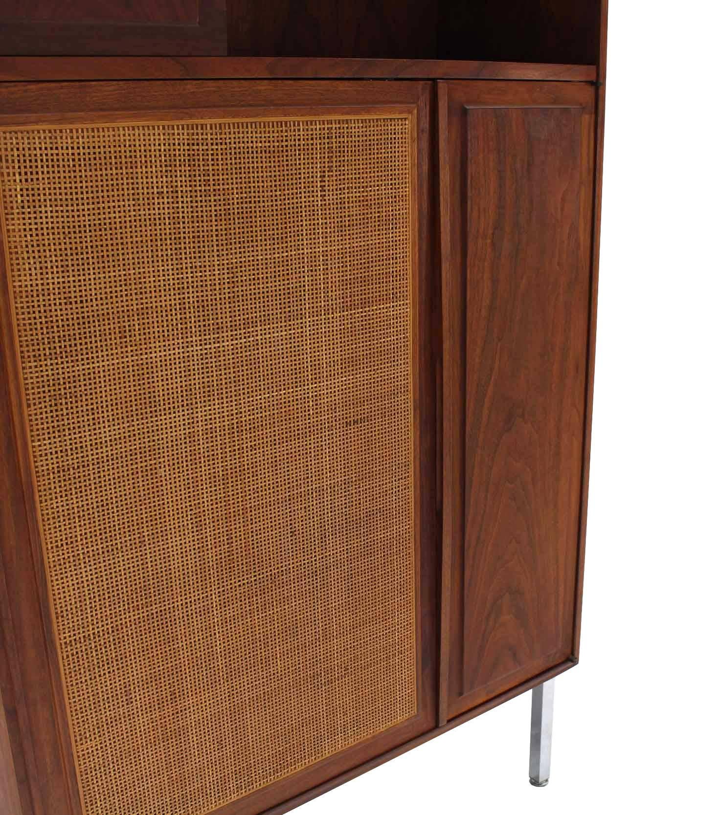 American Walnut Cabinet with Cane Door