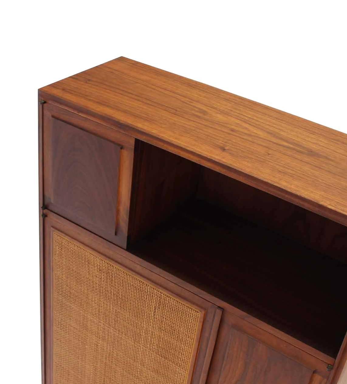 Walnut Cabinet with Cane Door 1
