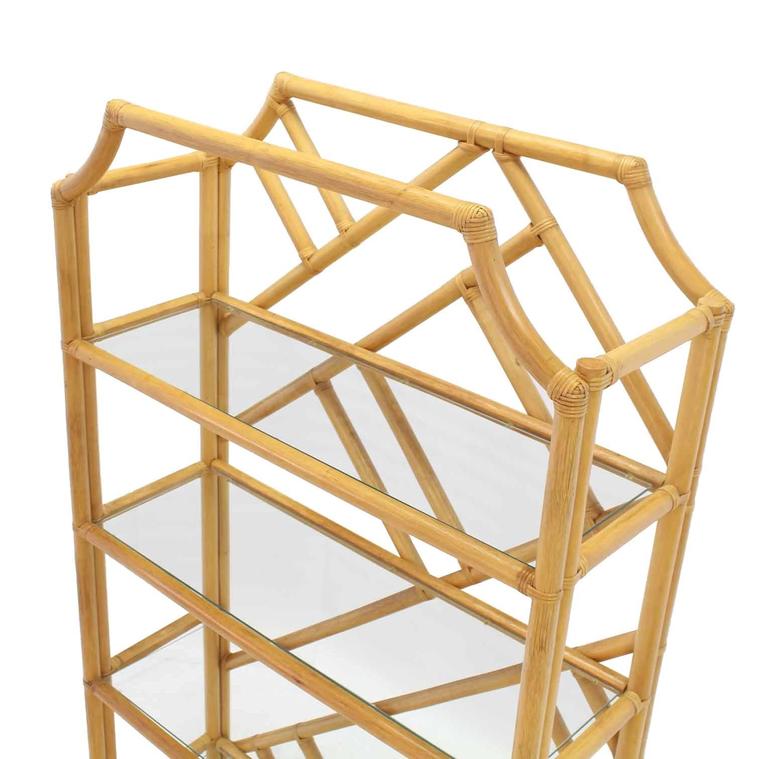 Large Rattan Shelf at 1stDibs