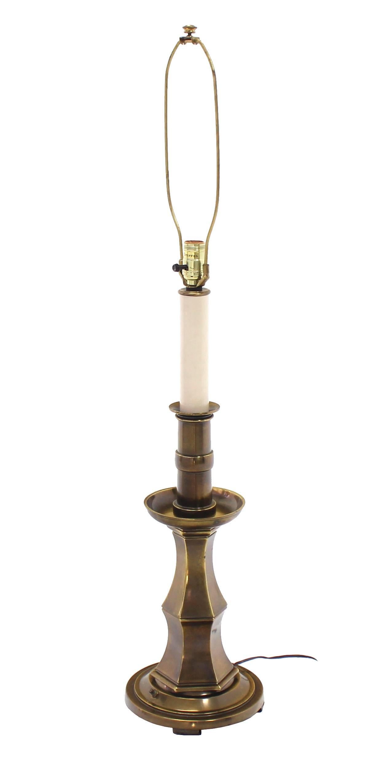 20th Century Brass Table Lamp by Stiffel For Sale