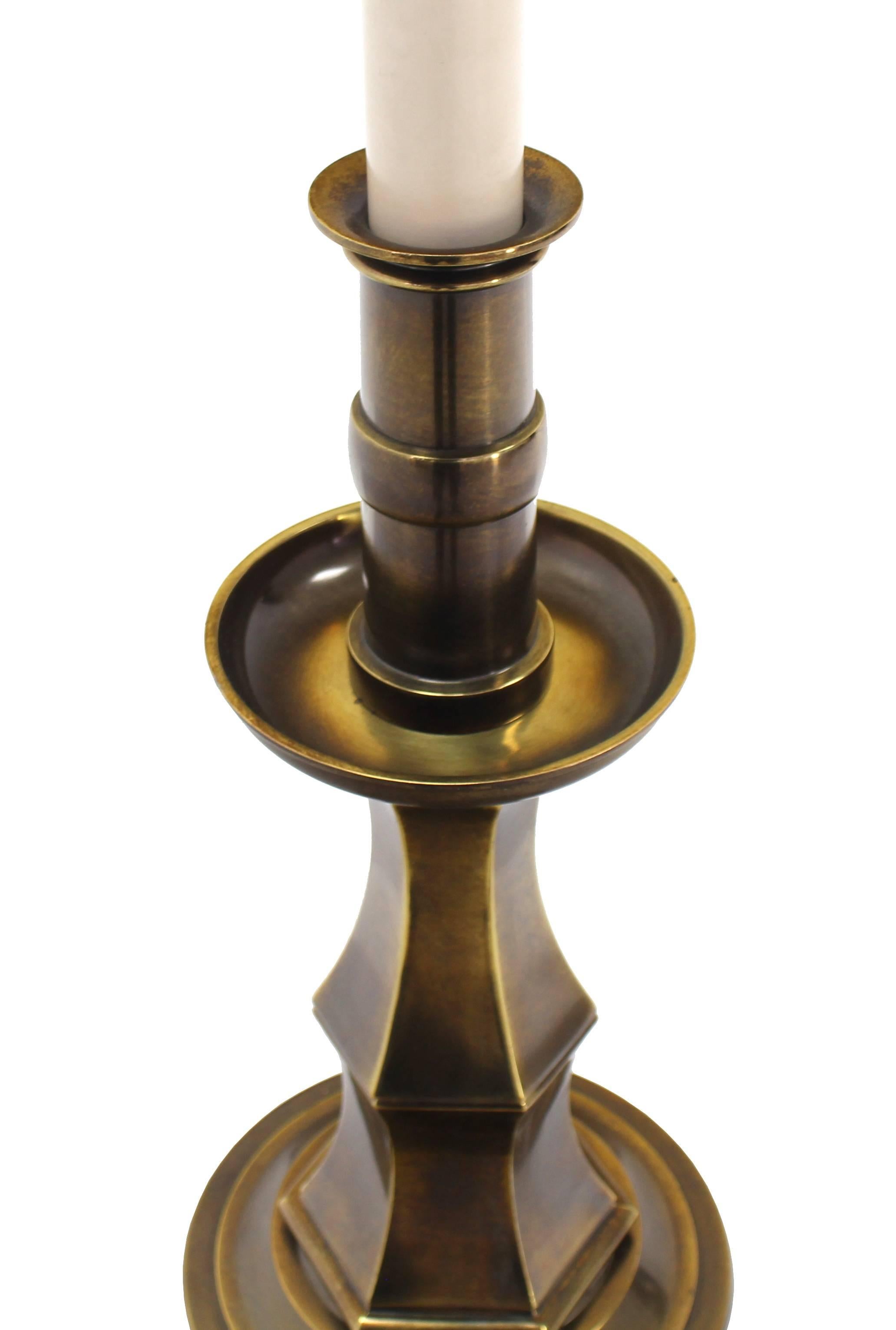 Brass Table Lamp by Stiffel For Sale 1