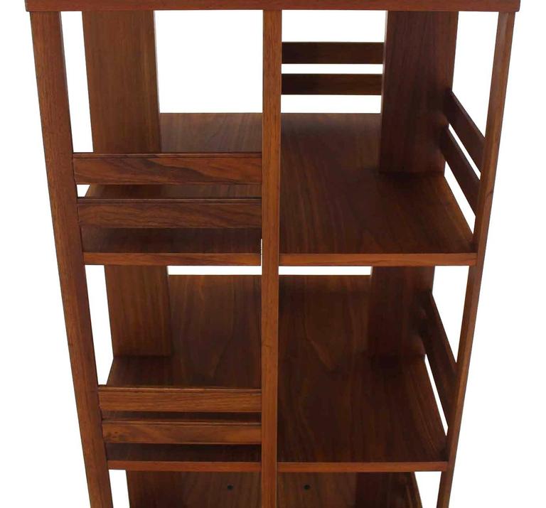 Revolving Danish MidCentury Modern Bookcase at 1stDibs modern