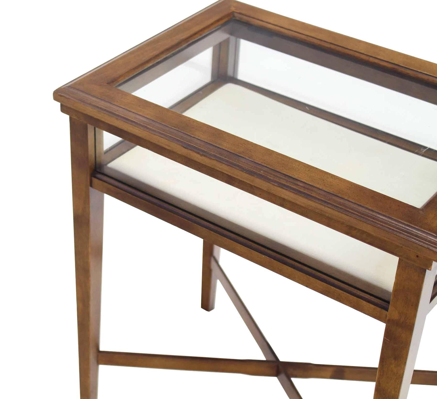 American Small Lift Top End Table Display Case