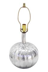 Pair of Stunning Metal Pumpkin Shape Table Lamps