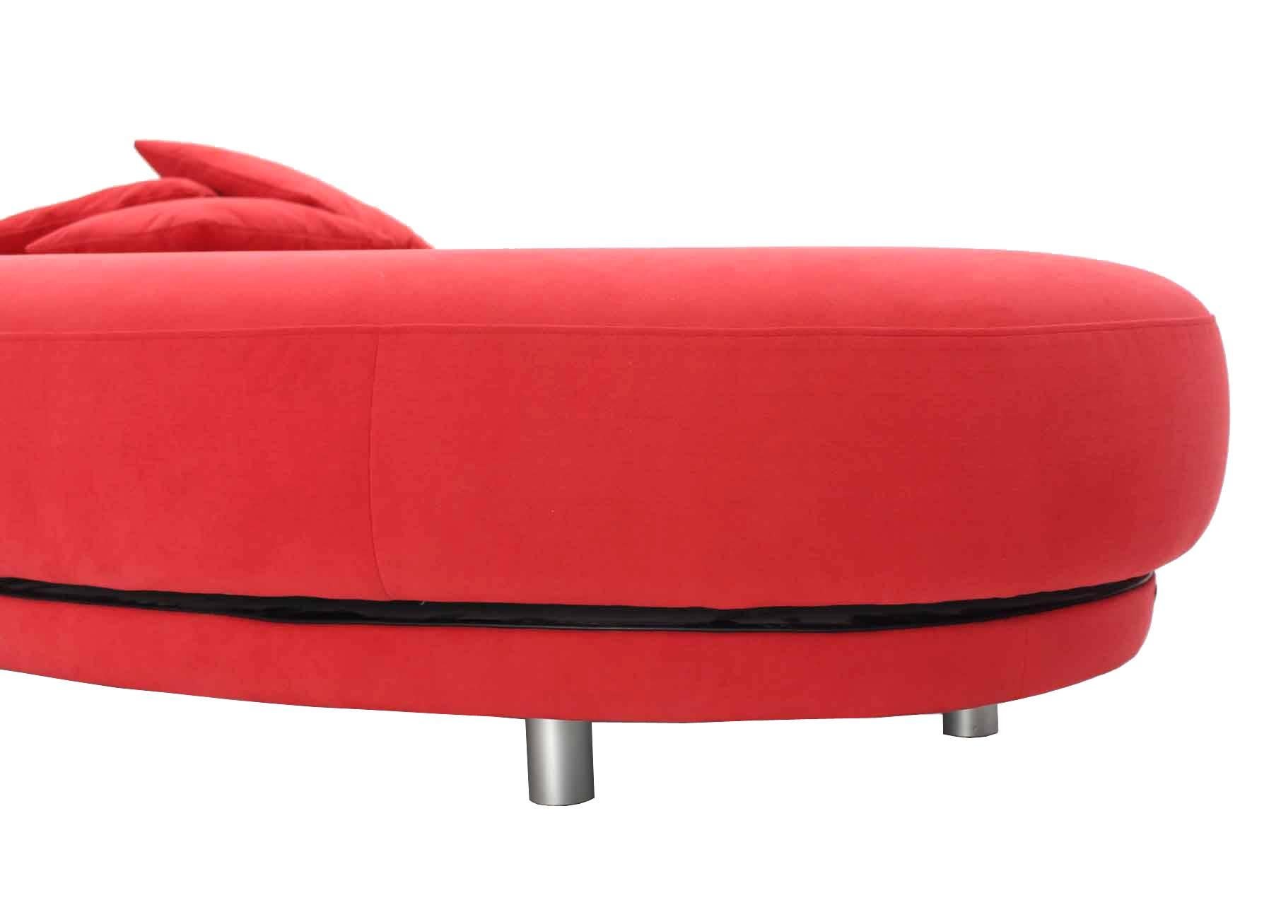 20th Century Large Kidney Shape Daybed Sofa