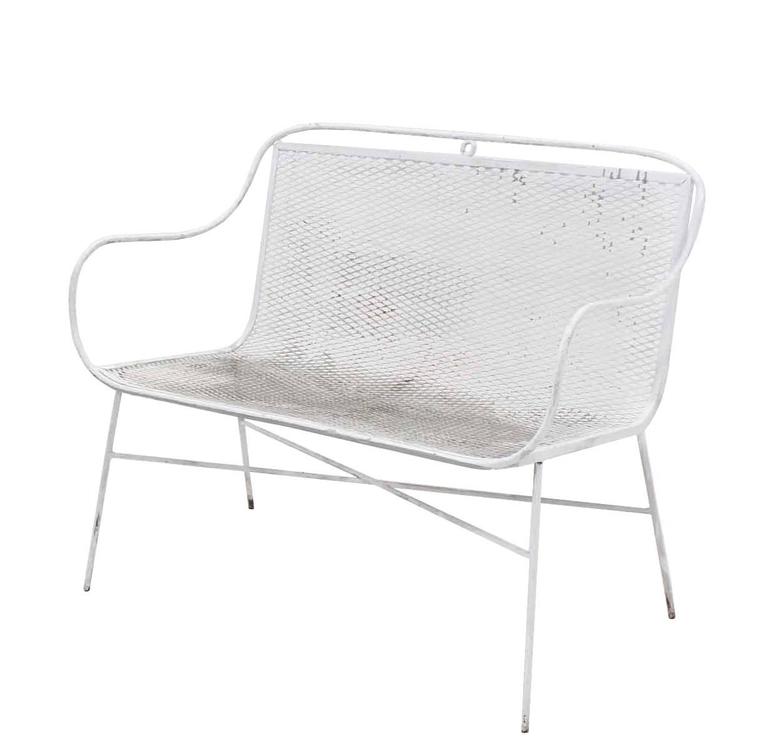 American Outdoor Metal Loveseat and Pair of Matching Chairs For Sale