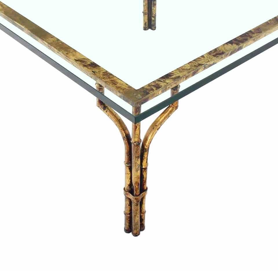 metal bamboo coffee table