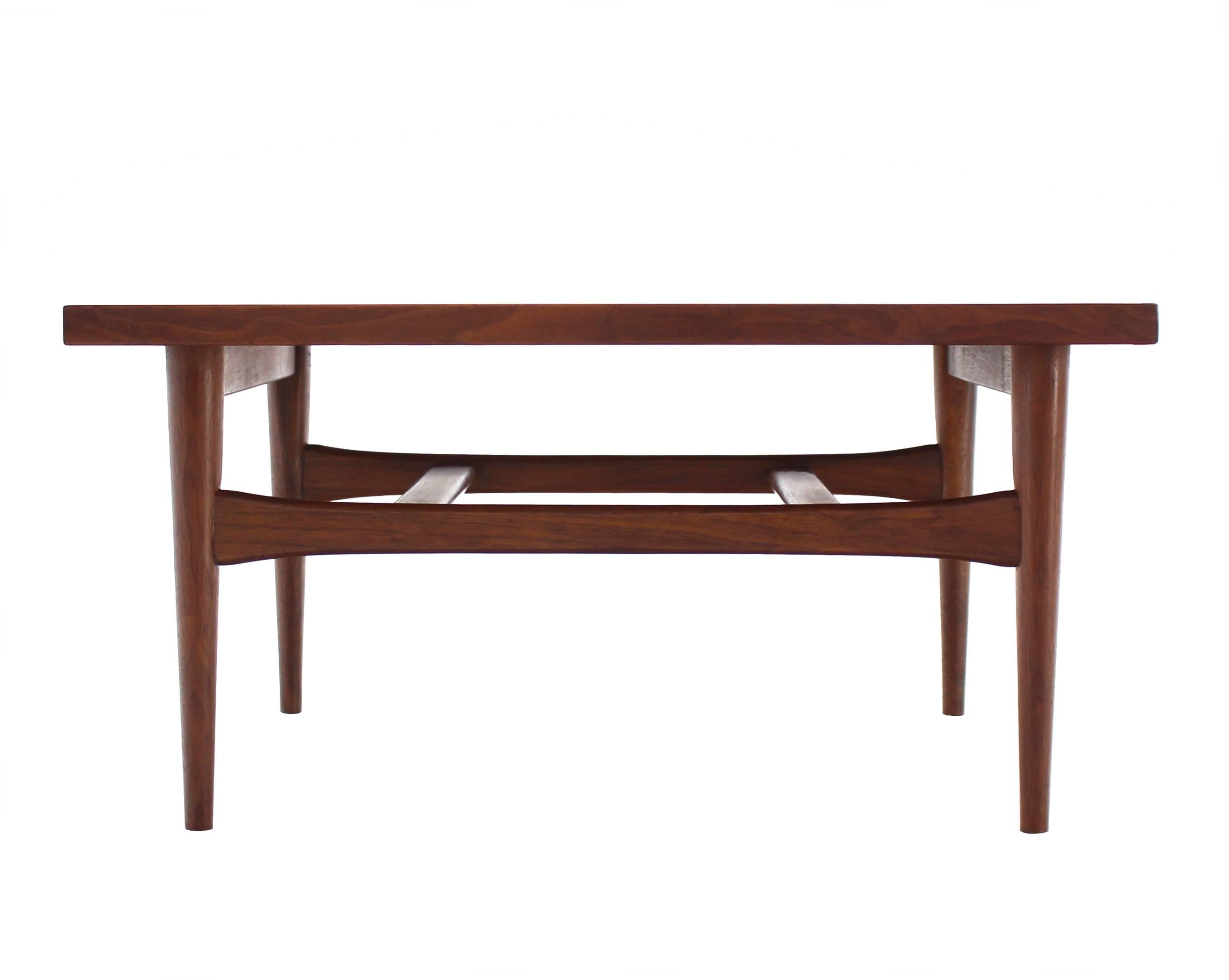 mid century square coffee table