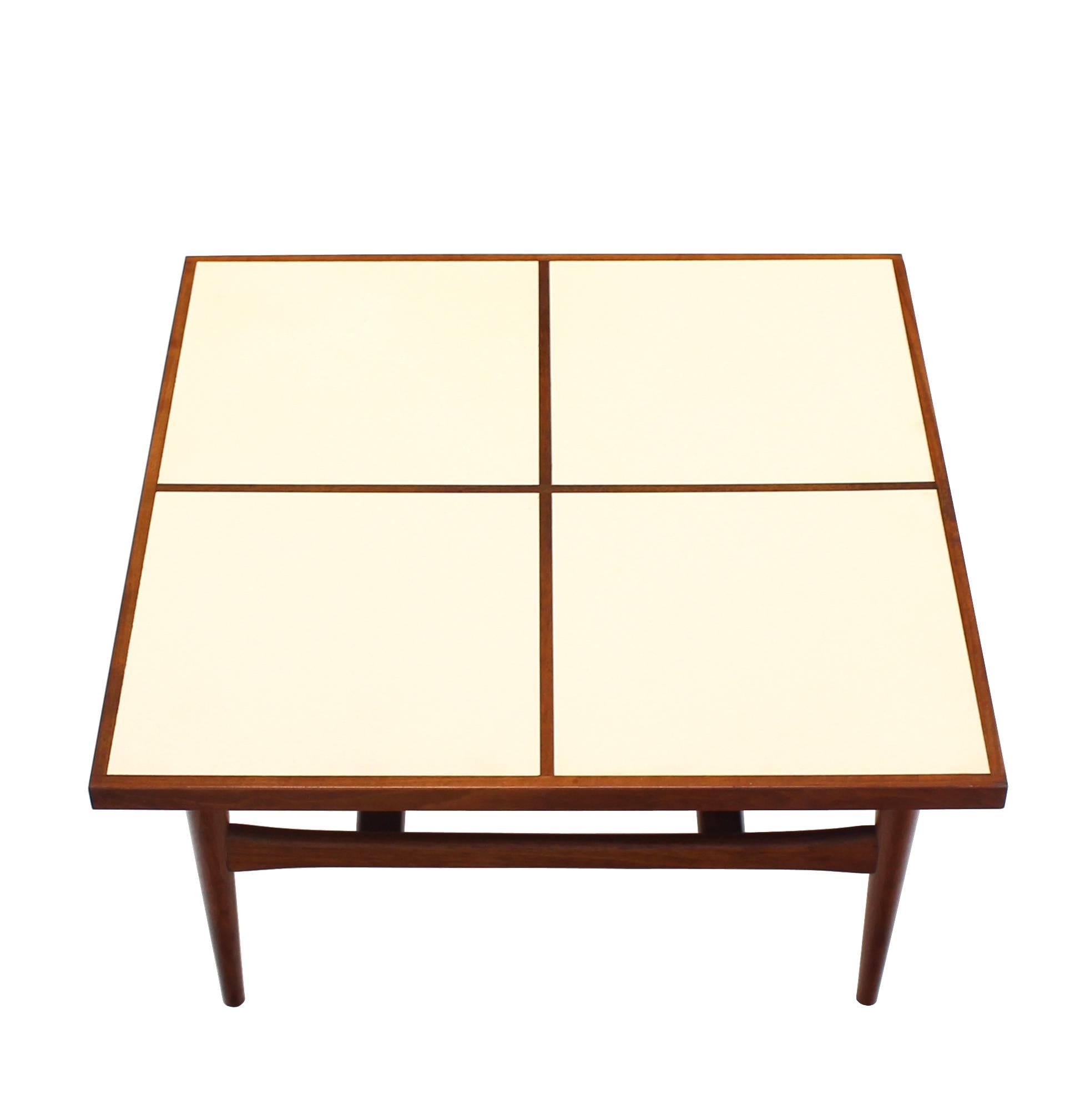 American Mid-Century Modern Square Coffee Table For Sale