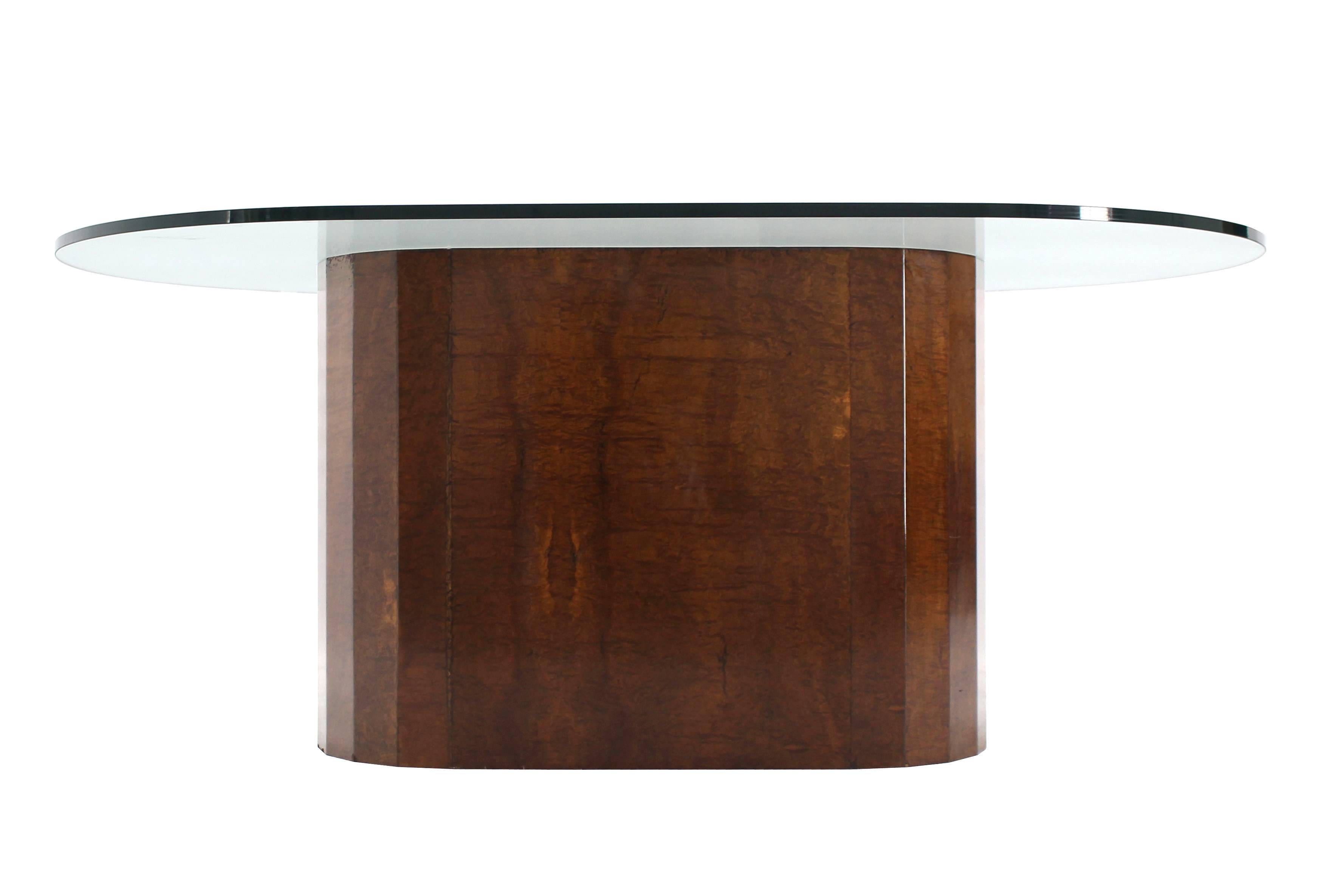 oval glass top dining table