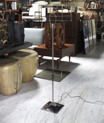 Smoked Glass Table Floor Lamp by Laurel