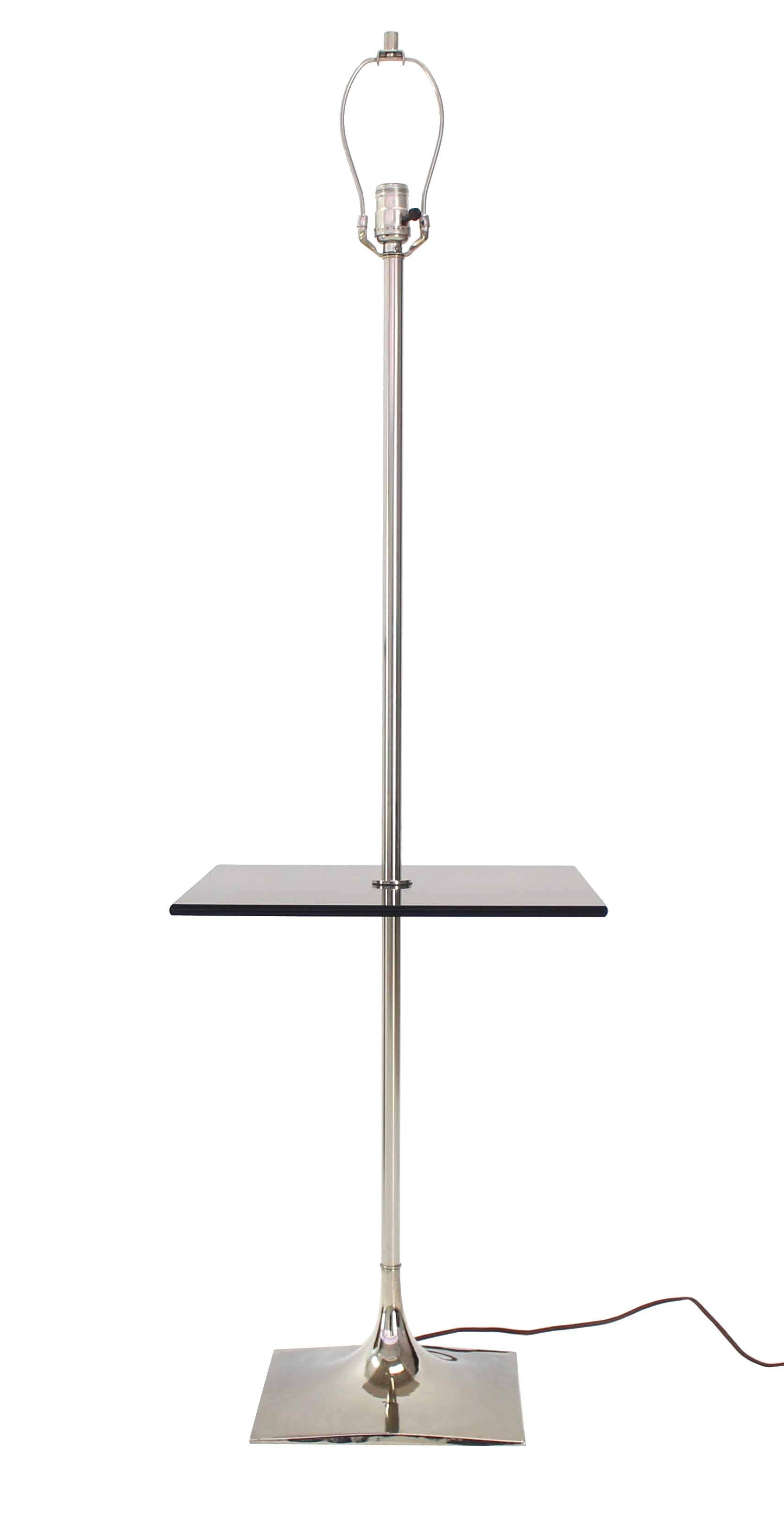 XX secolo Lampada da tavolo in vetro fumé di Laurel in vendita