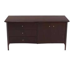 Dark Walnut Solid Brass Pulls Hardware Dresser