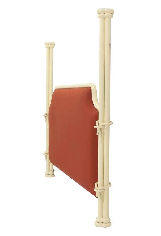 Sculpted White Poster Bed Headboard For Sale at 1stdibs