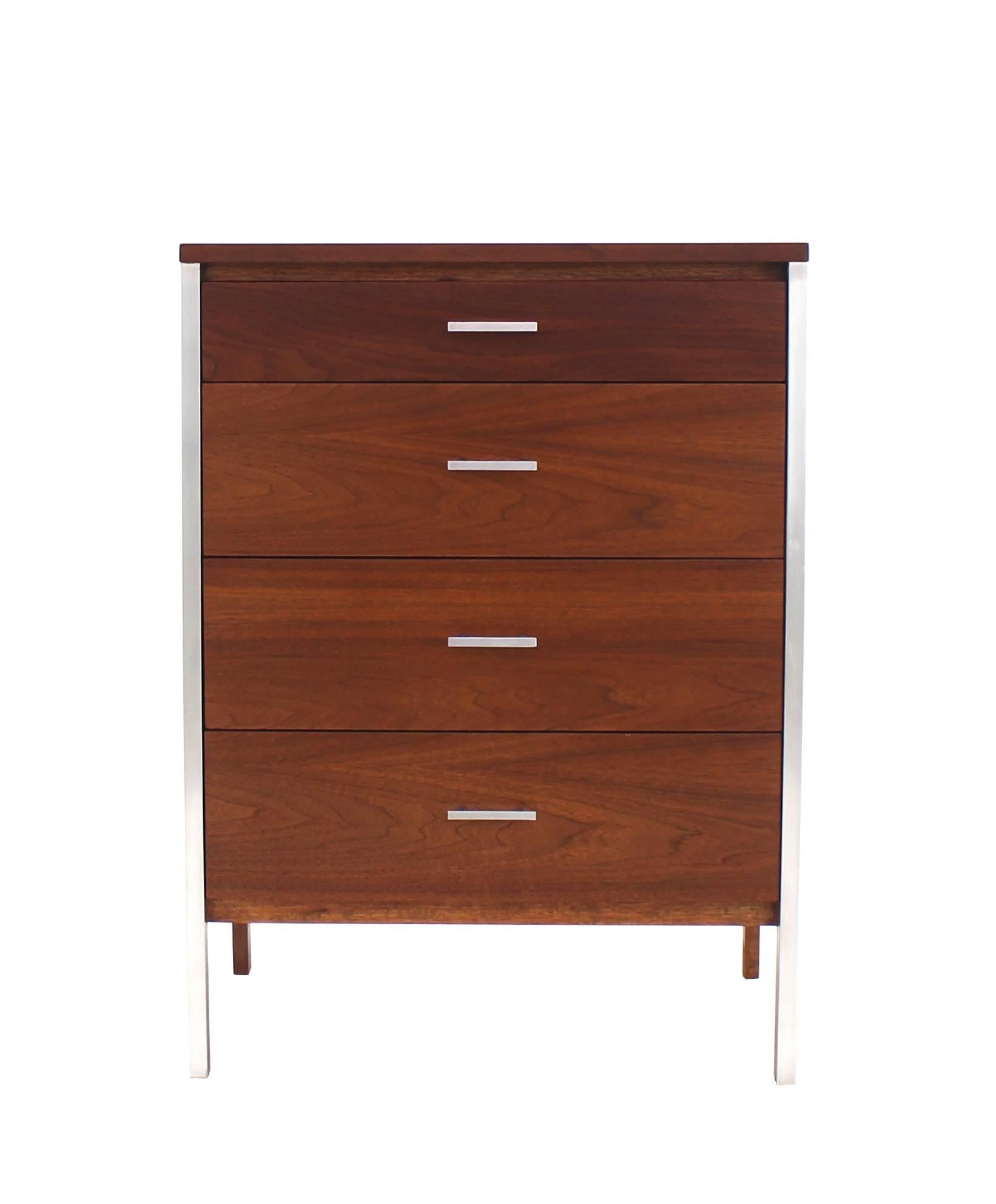 Four Drawers Small Petit Narrow  Bachelor Chest For Sale 2