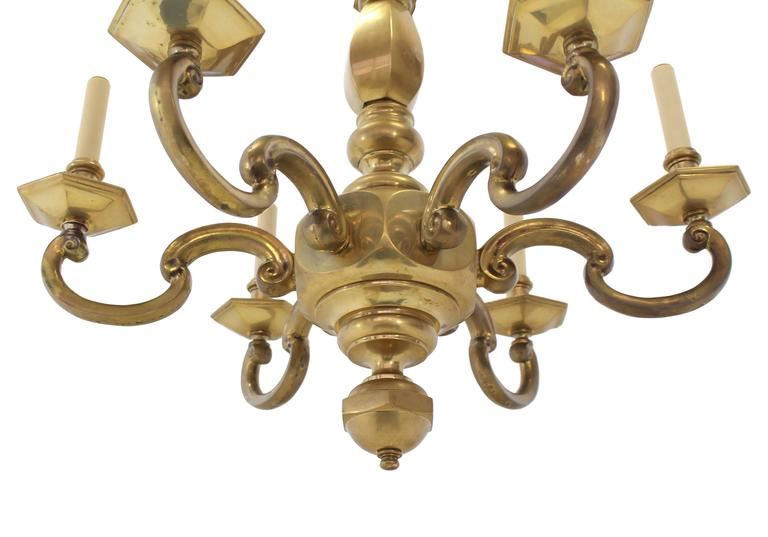 Heavy Solid Brass Light Fixture by Chapman For Sale at 1stDibs solid brass chandelier, solid