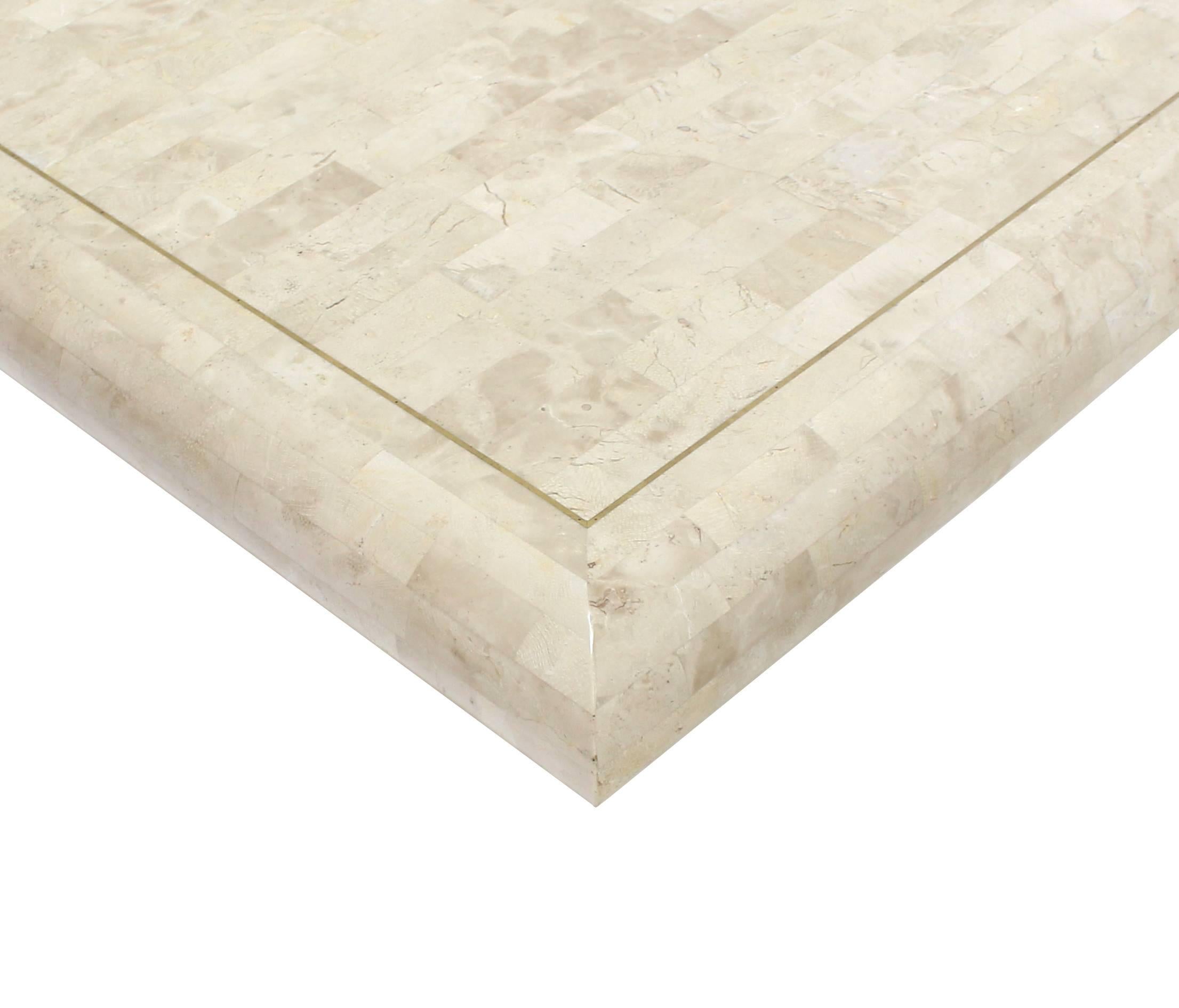 American Tessellated Stone Tile Coffee Table For Sale