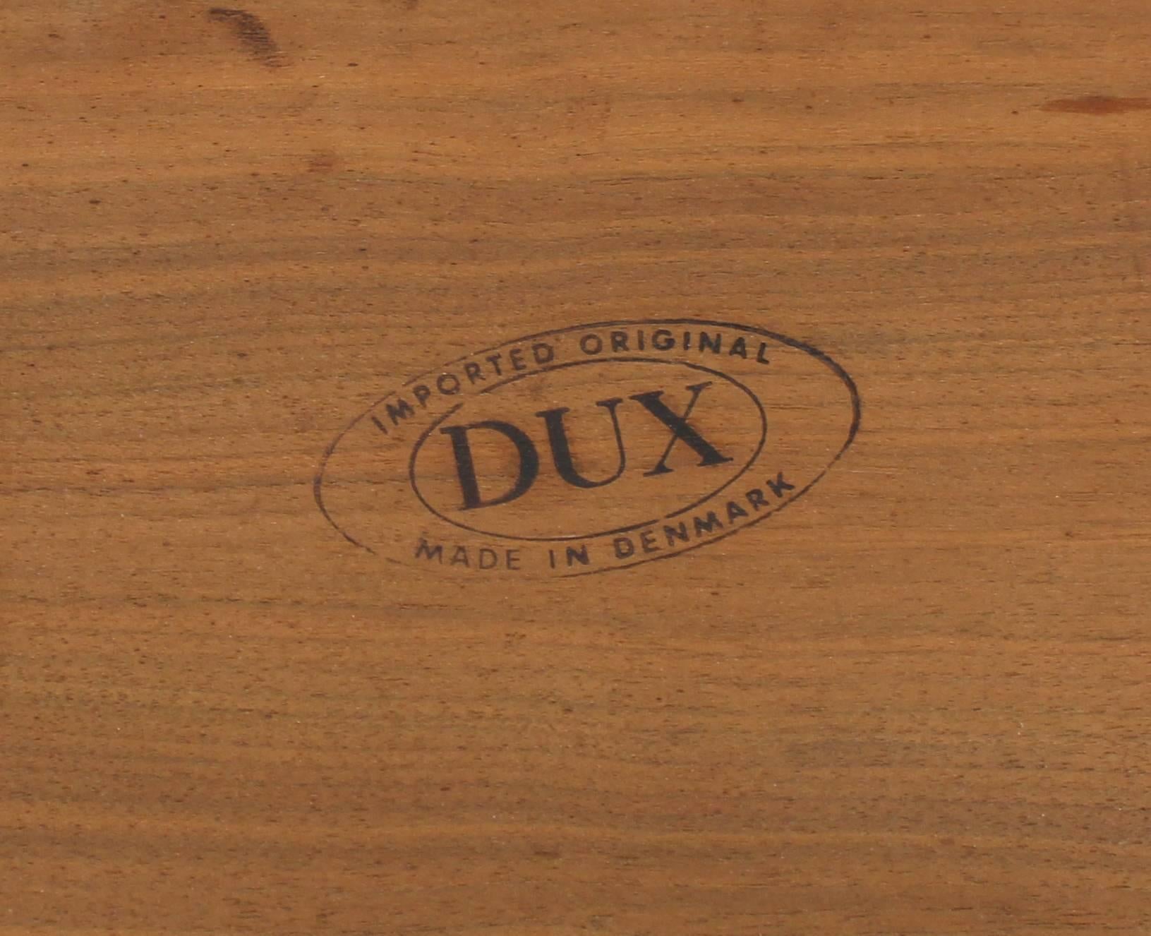 Mid-Century Modern Set of Three Teak Nesting Tables by Dux For Sale