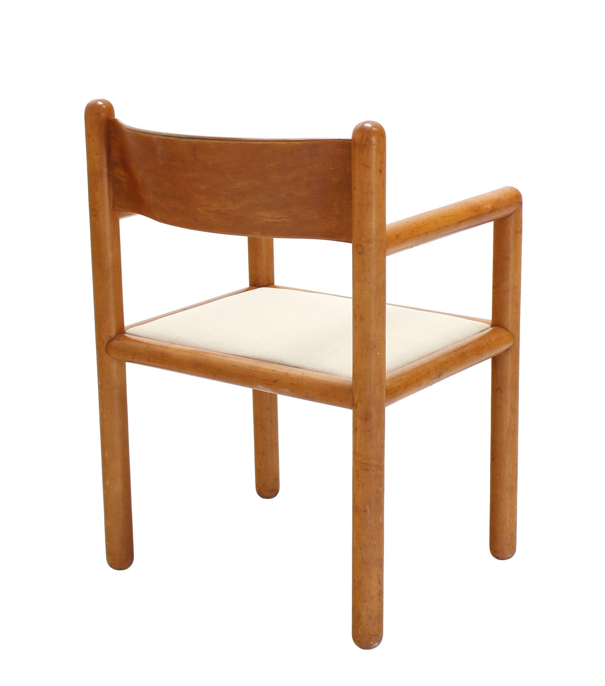 Satz von sechs modernen Stühlen aus der Mitte des Jahrhunderts mit geformter Sperrholzrückenlehne im Angebot 2