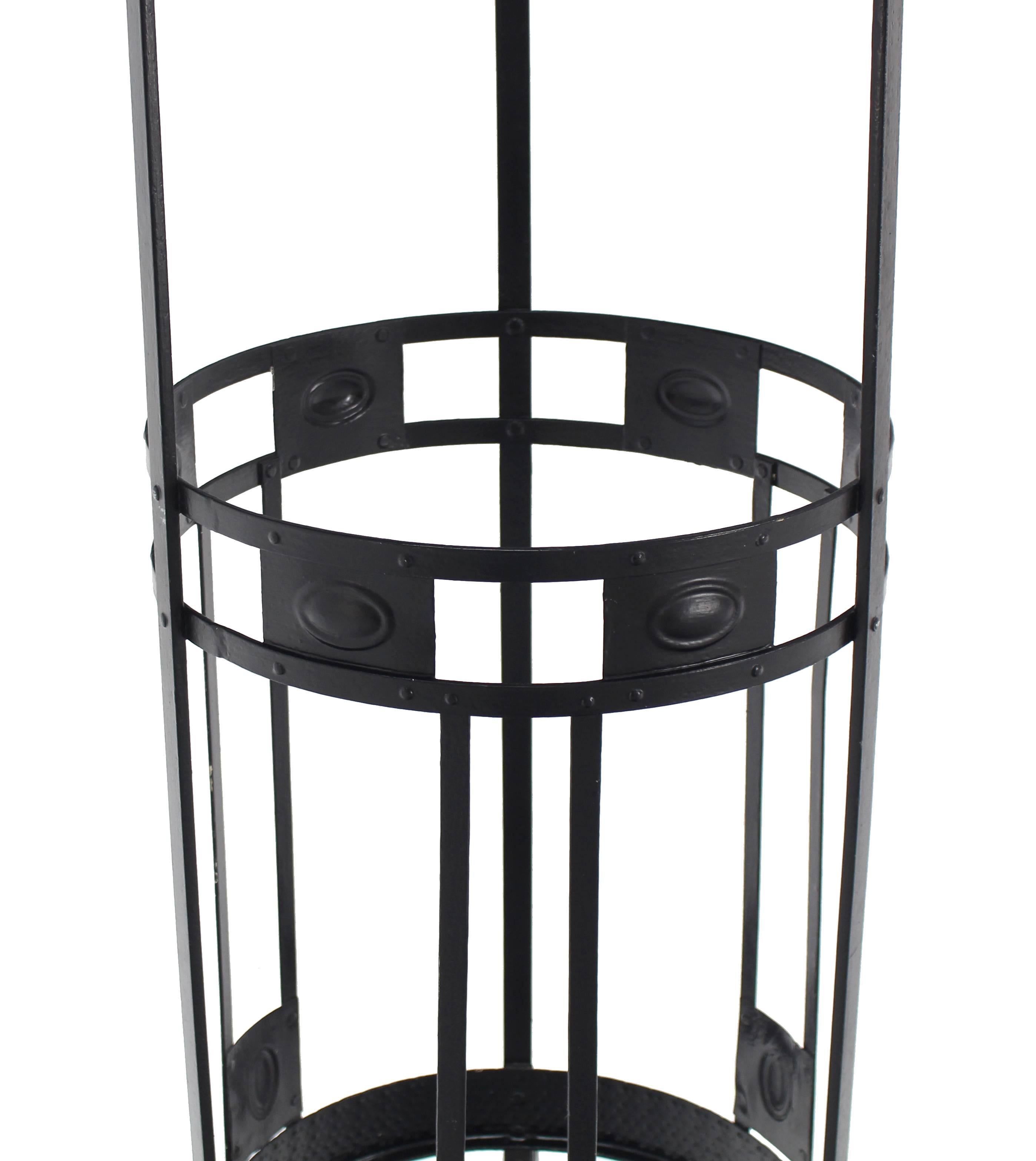 wrought iron coat stand