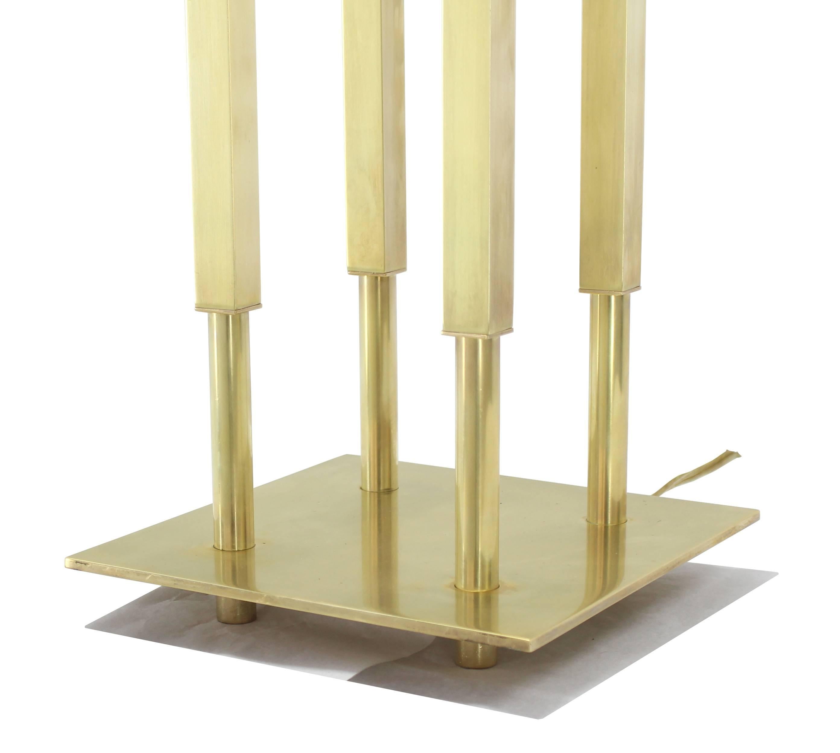 American Solid Brass Stiffel Table Lamp For Sale