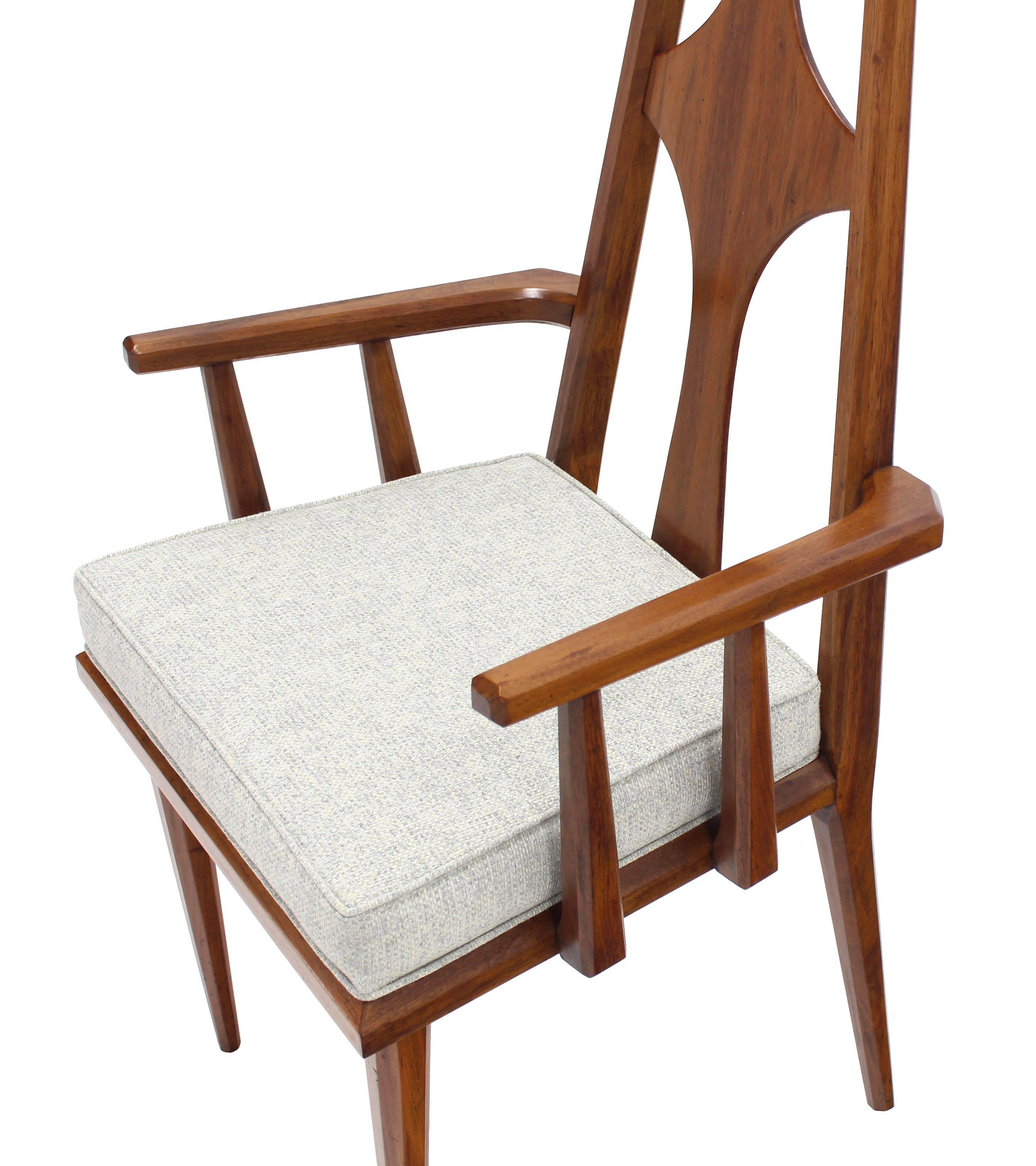 20th Century Set of Six Swedish Dining Chairs  New Upholstery For Sale