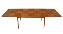 Rare Edmond J. Spence Checker Pattern Dining Table