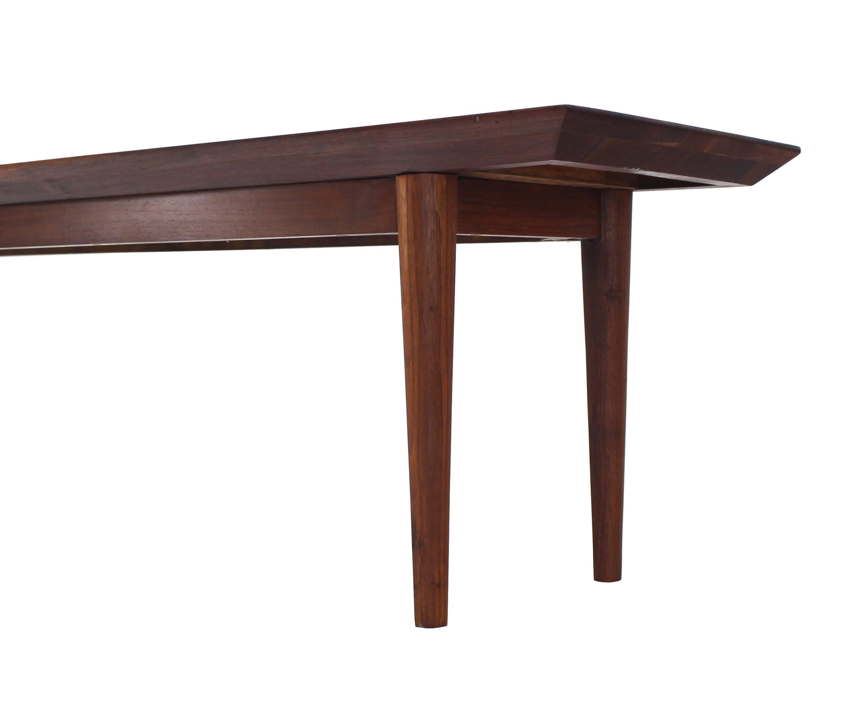 20th Century Rare Early Walnut Bench or Coffee Table by Risom For Sale