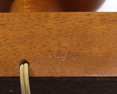 Lámpara de mesa torneada moderna de mediados de siglo by Heifetz