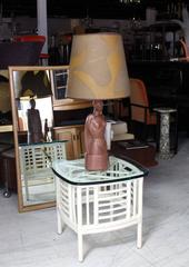 Signed Nude Sculpture Table Lamp