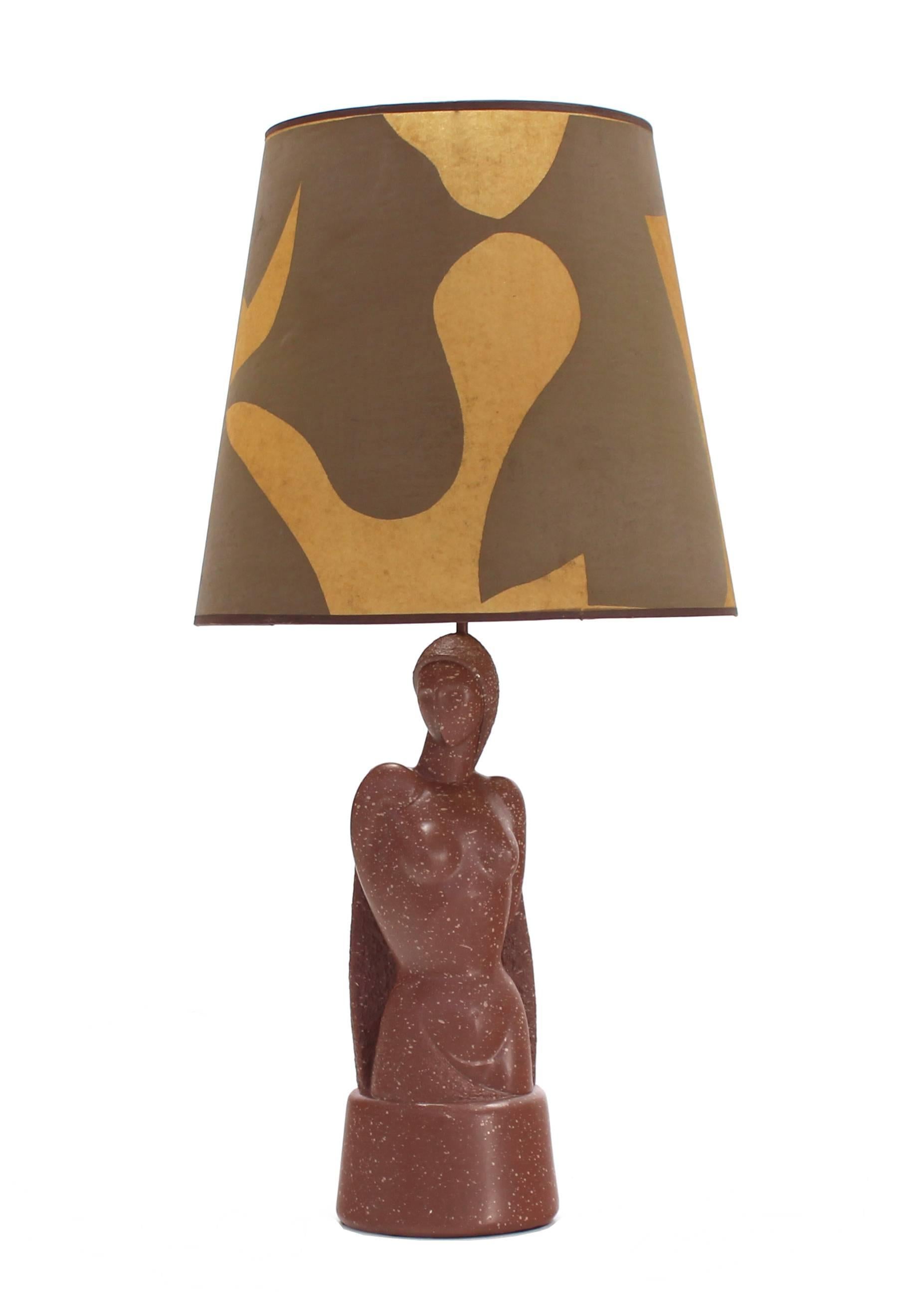 Signed Nude Sculpture Table Lamp For Sale 3