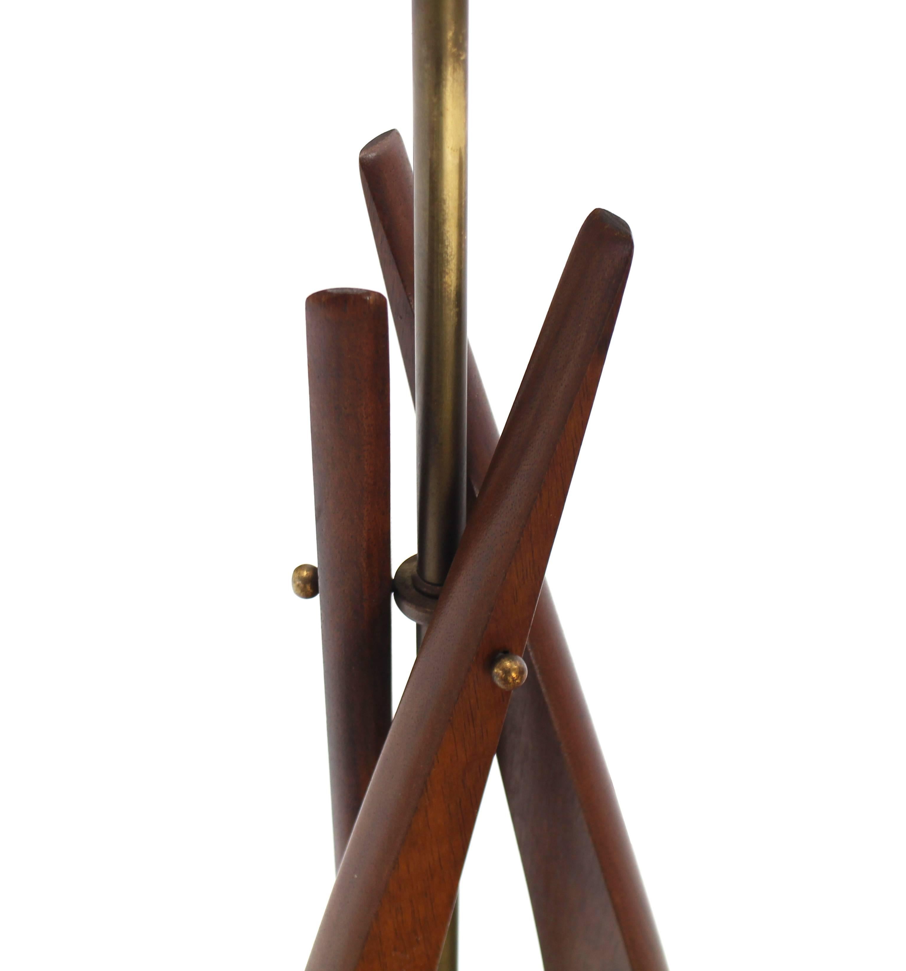American Walnut Table Lamp For Sale