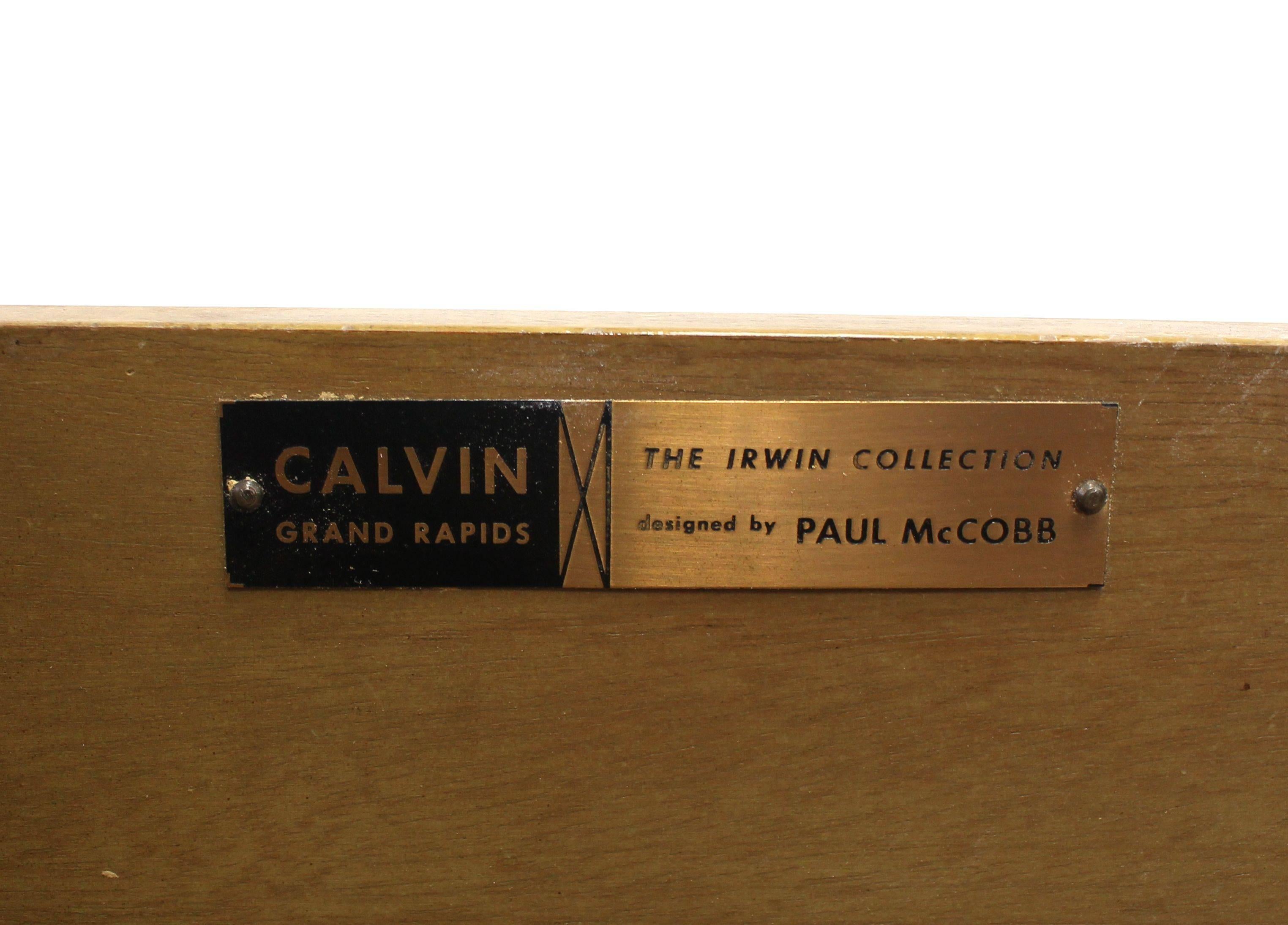Very nice Mid-Century Modern Paul McCobb double dresser for Calvin.