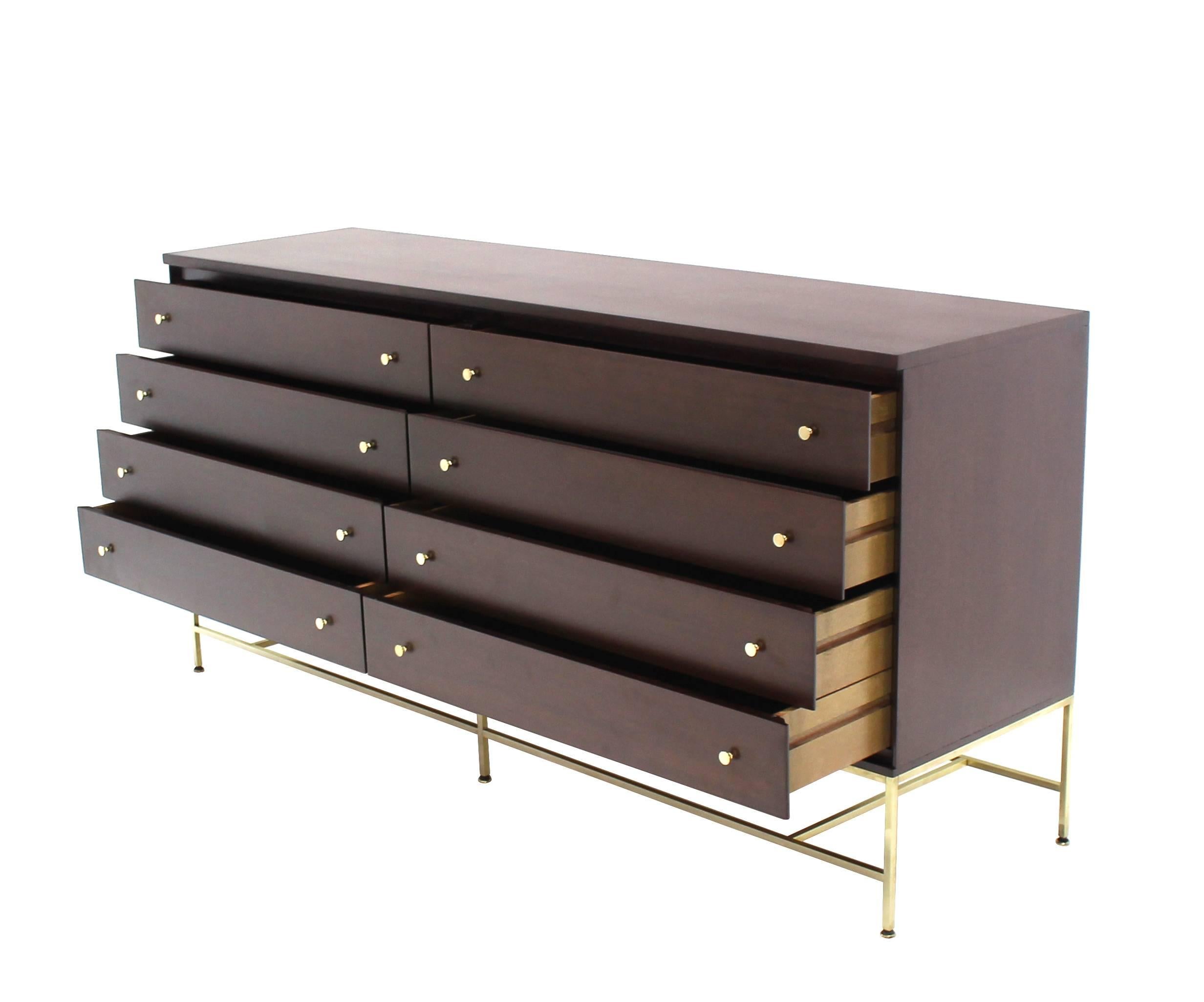 Paul McCobb Double Dresser for Calvin on Brass Base 1