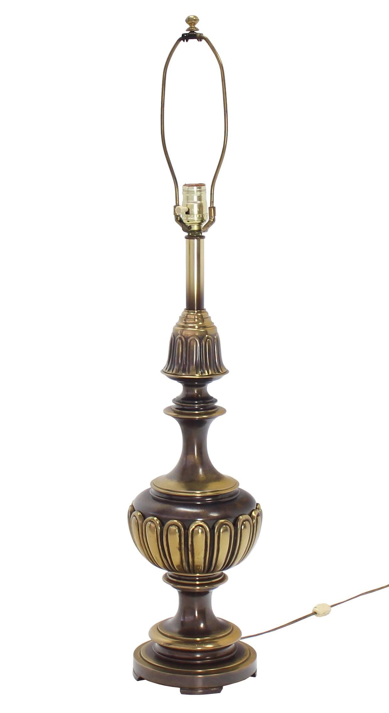 Mid-Century Modern Pair of Stiffel Brass Table Lamps