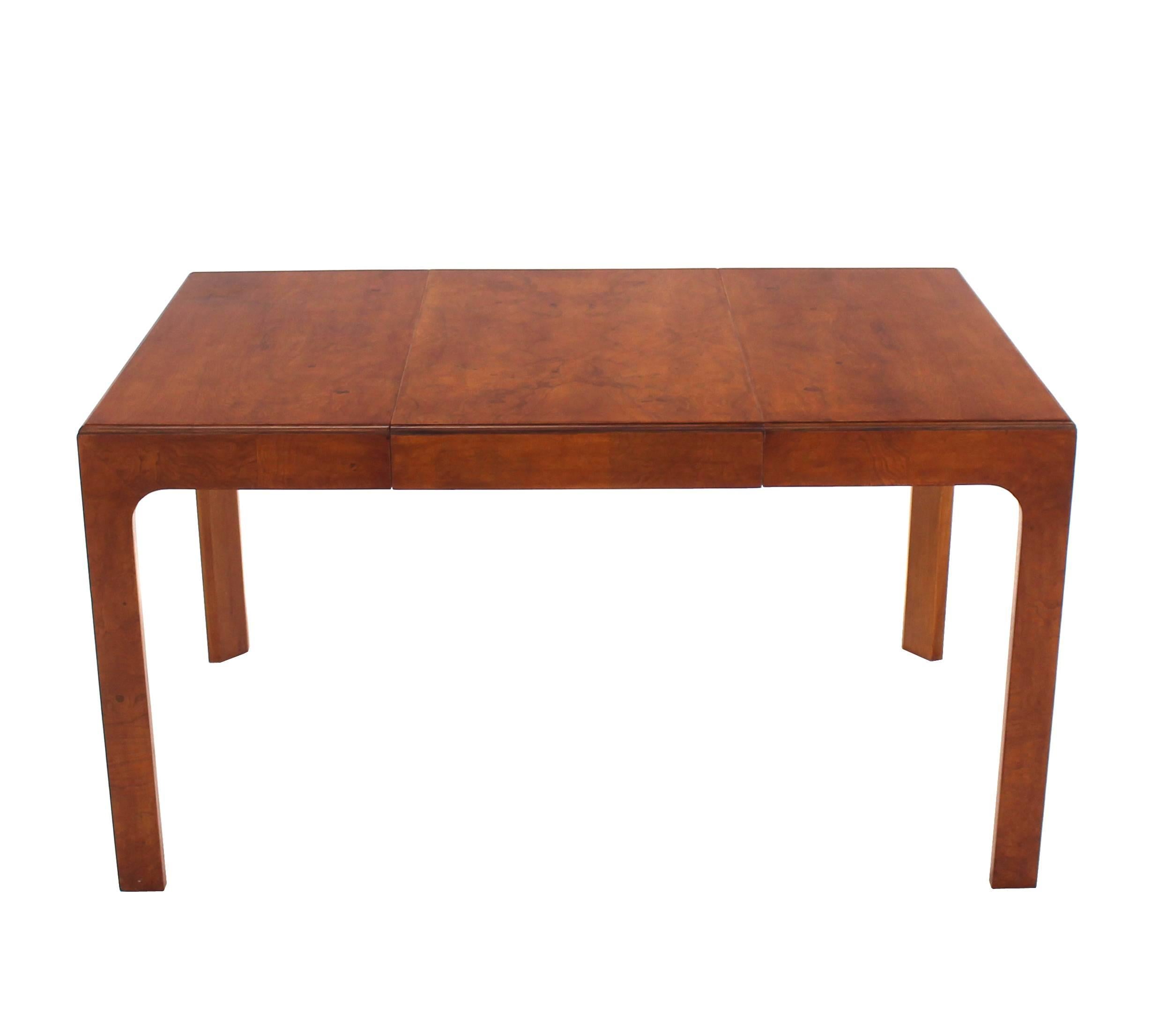 Henredon Mid-Century Modern square dining game table with 1 x 20