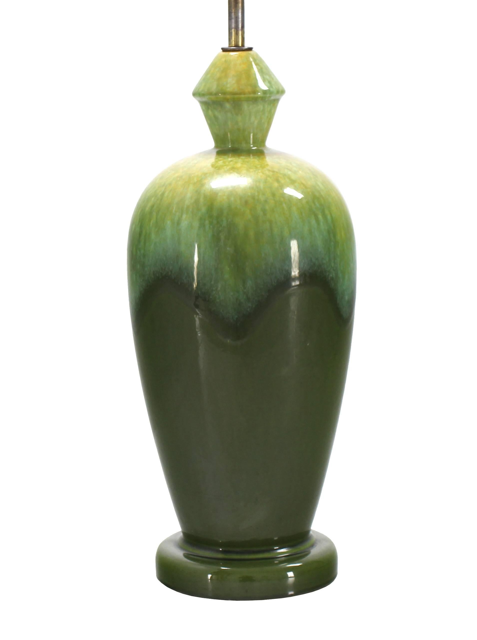 olive green lamp base