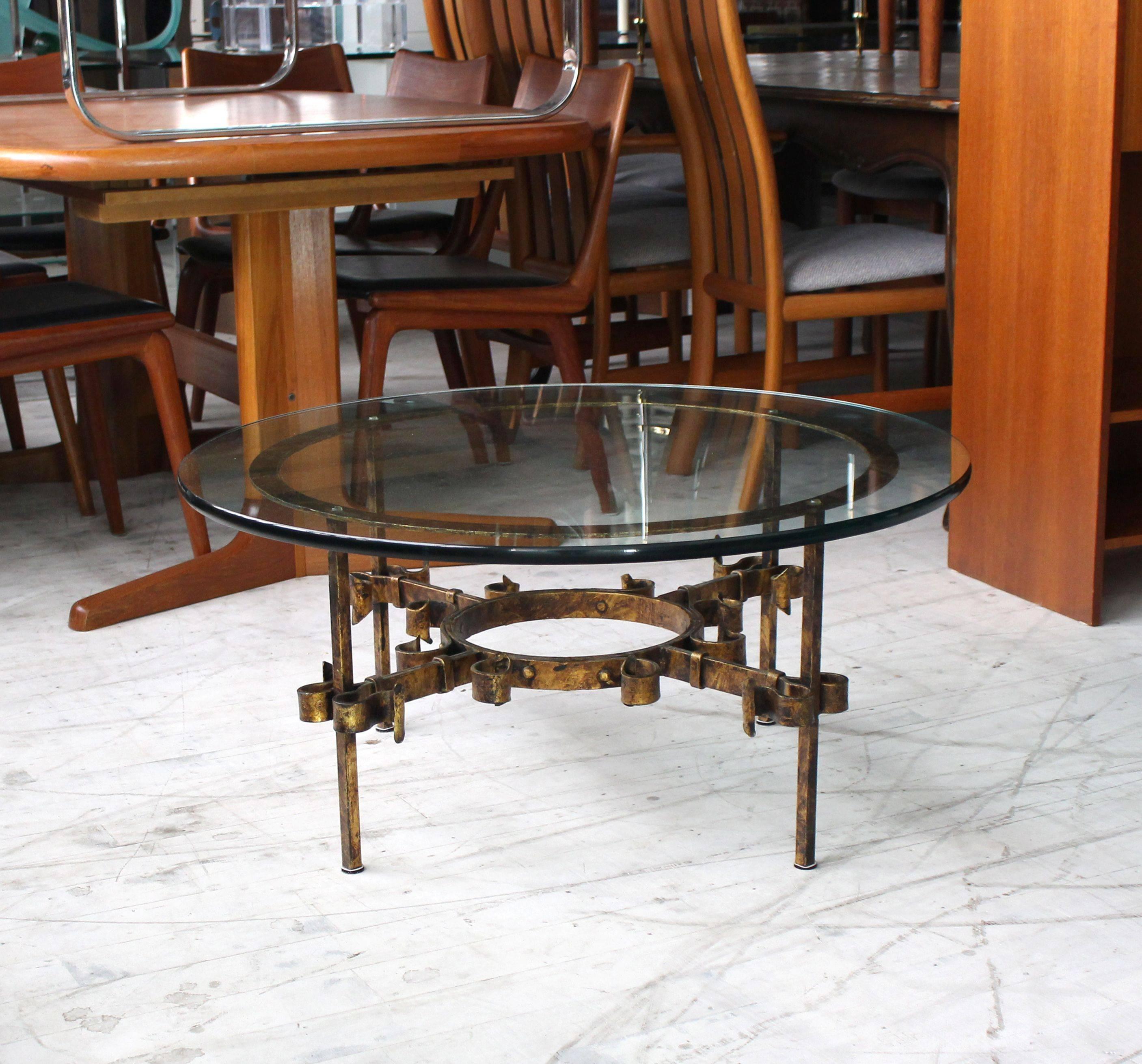 wrought iron coffee table base