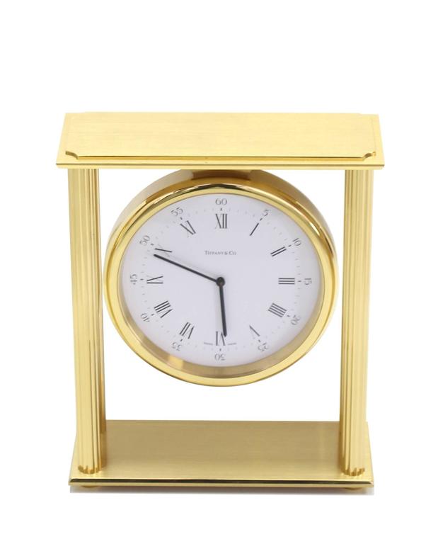 Large MidCentury Modern Tiffany Mantel Clock at 1stDibs tiffany