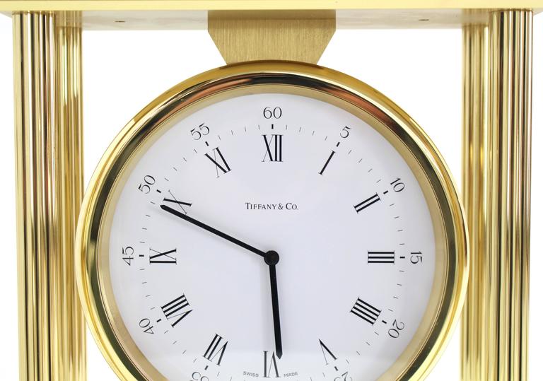 Large MidCentury Modern Tiffany Mantel Clock at 1stDibs tiffany