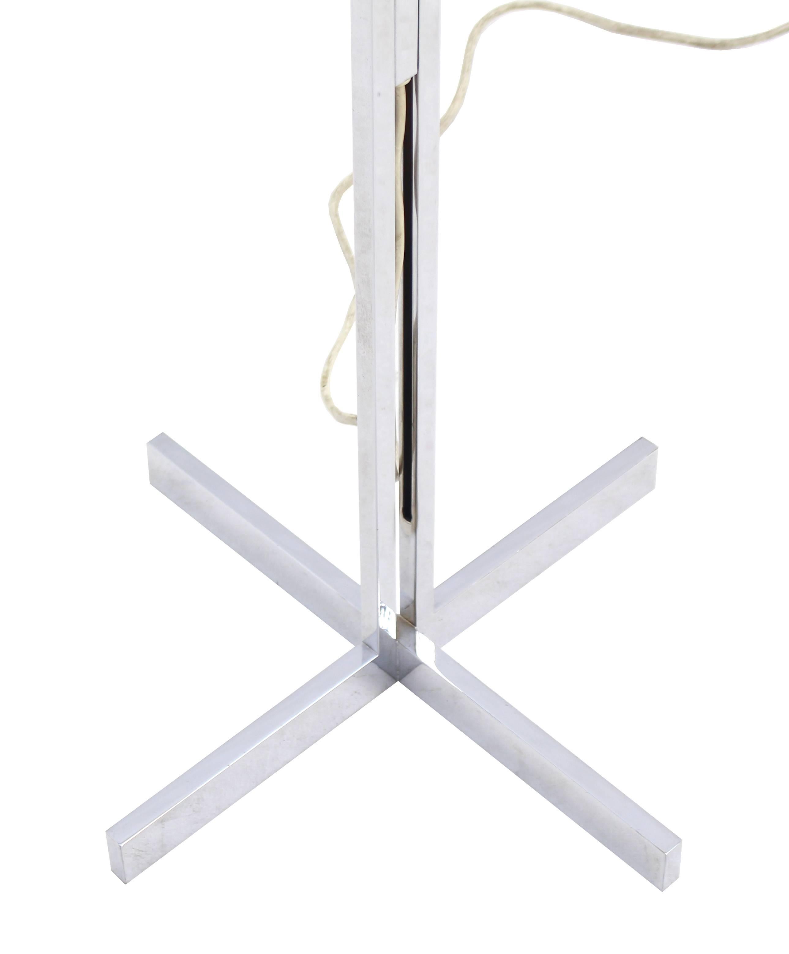 20th Century Adjustable Heigh Chrome Floor Lamp, Switzerland For Sale