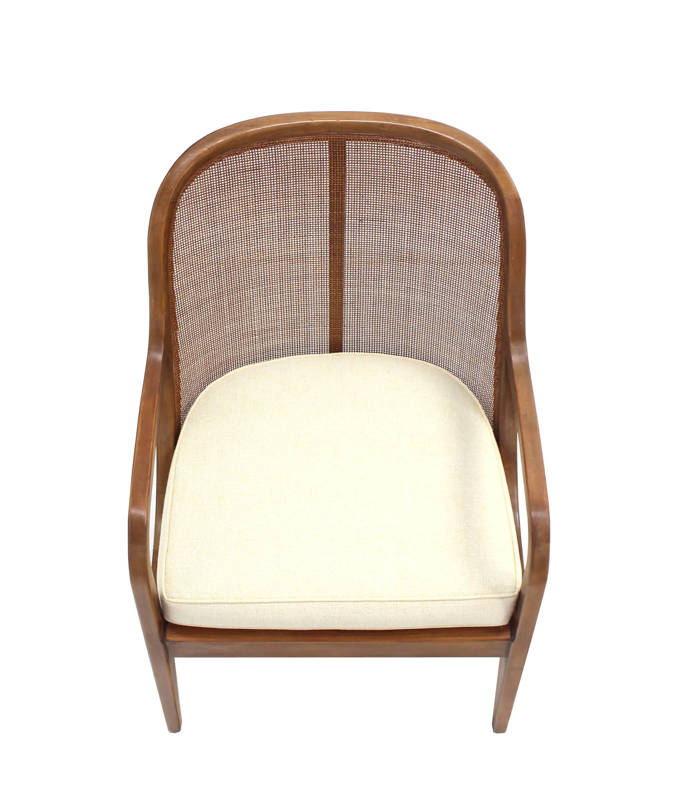 Mid-Century Modern New Upholstery Barrel Back Lounge Chair