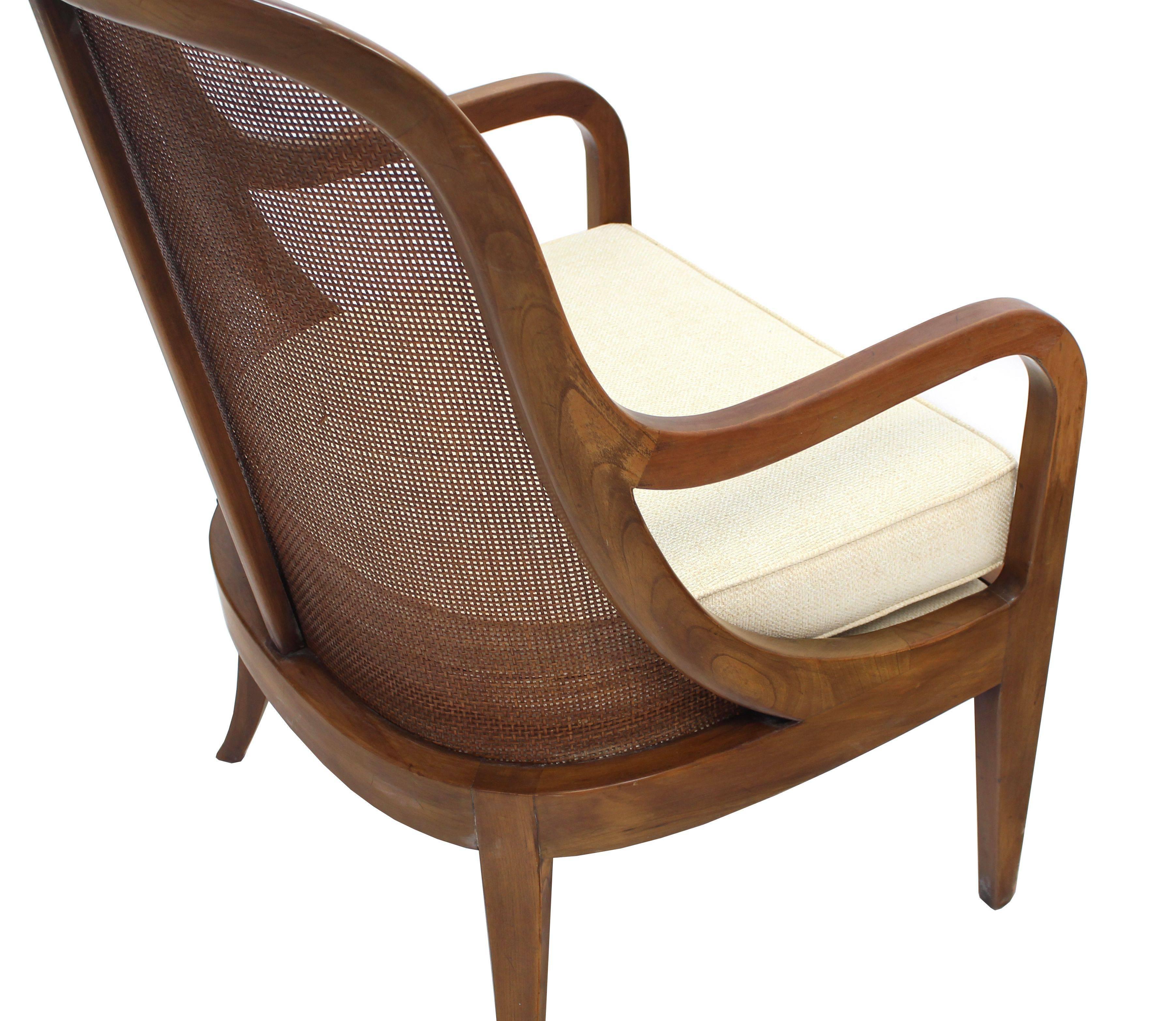 20th Century New Upholstery Barrel Back Lounge Chair
