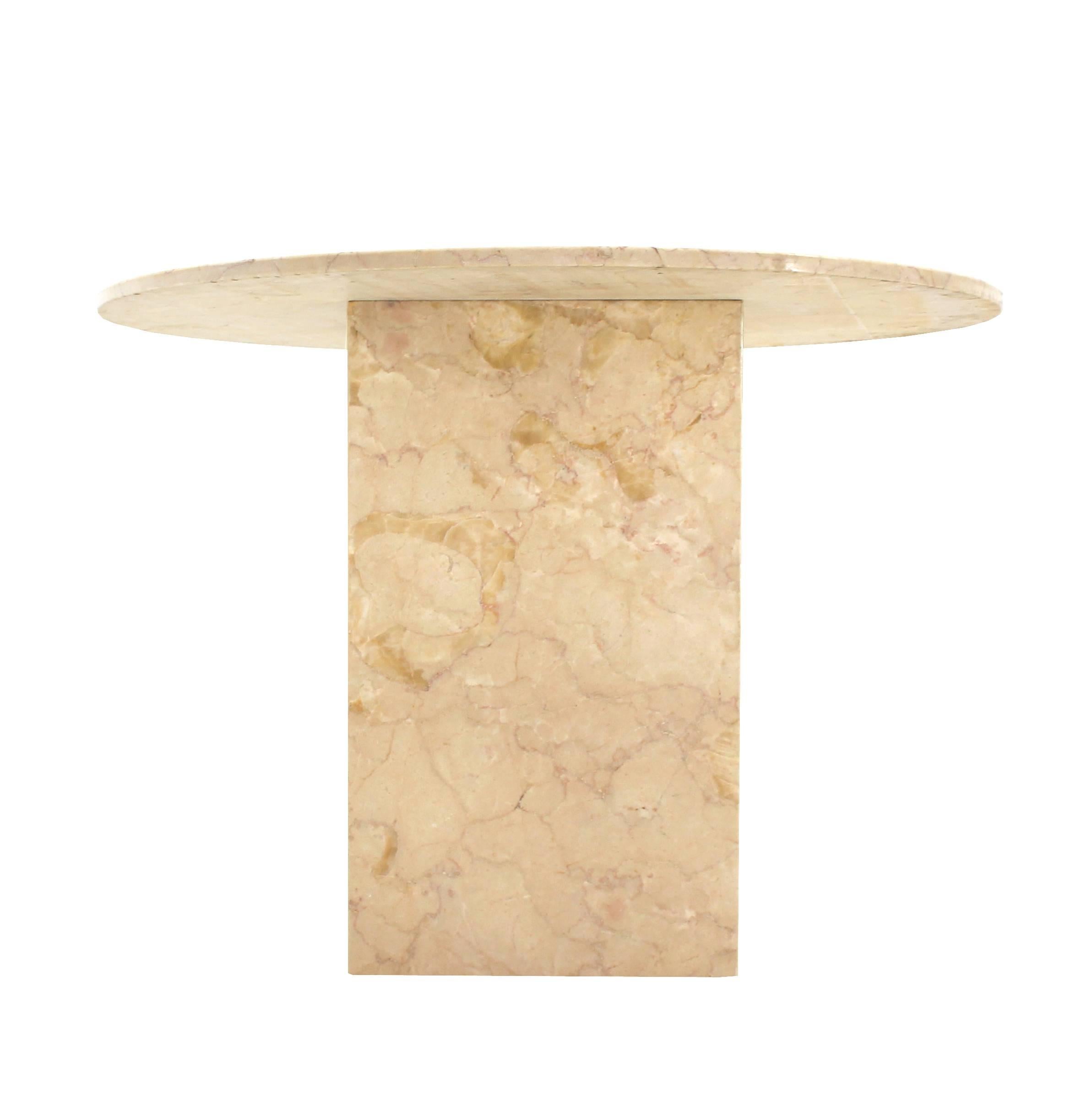 20th Century Marble Base and Top Gueridon Center Table